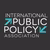 Dark gray logo with white “INTERNATIONAL PUBLIC POLICY ASSOCIATION” text and two teal arrows.