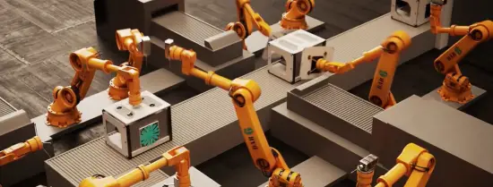 Machines in a factory