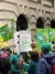 People holding up signs during a demonstration against climate change