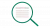 Magnifying glass with lines in the lens