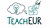 TeachEUR Logo consisting of the word TeachEUR, a thought bubble with a lightbulb, and someone placing a puzzle piece.